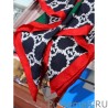 AAA+ printed silk scarf 110 x 110 Black