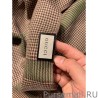 Replica Small houndstooth cashmere scarf Coffee