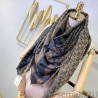 7 Star Wool GG jacquard Double-sided square Scarf Brown