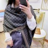 7 Star Wool GG jacquard Double-sided square Scarf Brown