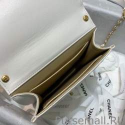 UK Logo Pearl Handle Bag AS0584 White