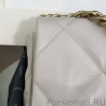 Perfect Medium 19 Denim Fabric Tweed Flap Bag AS1160