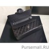 Knockoff Medium Classic Caviar Flap Bag A1112 Black Siliver / Gold Hardware