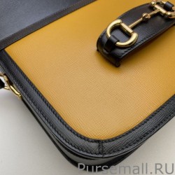Inspired Horsebit 1955 Shoulder Bag 602204 Orange /White