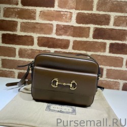 Designer Horsebit 1955 Small Shoulder Bag 45454 Coffee