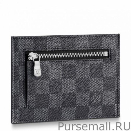 AAA+ ID Card Holder Damier Graphite N60378