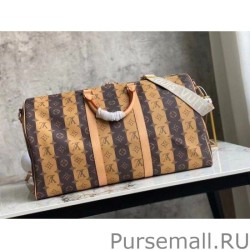 Top Keepall Bandouliere 50 Monogram Stripes Eclipse M45967