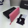 UK Prada Saffiano Zip Around Wallet Pink