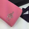 UK Prada Saffiano Zip Around Wallet Pink