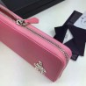 UK Prada Saffiano Zip Around Wallet Pink