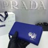 AAA+ Prada Zip Around Wallet Blue