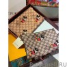 Top Quality X Disney Limited Edition Silk Square Scarf 90 x 90 Light Coffee