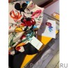 Top X Disney limited edition silk twill Square Scarf 90 x 90 Black