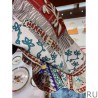 AAA+ Hermes Cashmere silk Shawl 140 White