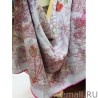 Perfect Hermes flower wing brocade cashmere silk Shawl 140 Rose