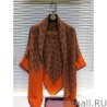 Copy Hermes fun horsehead cashmere silk Shawl 140 Orange