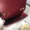 7 Star Mini Chevron Statement Flap Bag A91586 Claret