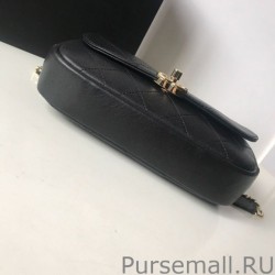 High Mini Flap Bag Black