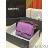 Luxury Mini Flap Bag Metallic bag AS3103 Purple