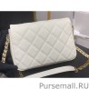 Replicas Mini Flap Bag Metallic bag AS3103 White