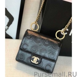 Designer Mini Gold Circle C Bag AS0931 Black