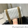 Designer Mini Reissue 2.55 Graffiti Croc Embossed Flap Bag White