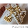 7 Star New Mini Crystal Pearls Chain Bag AS2210 White