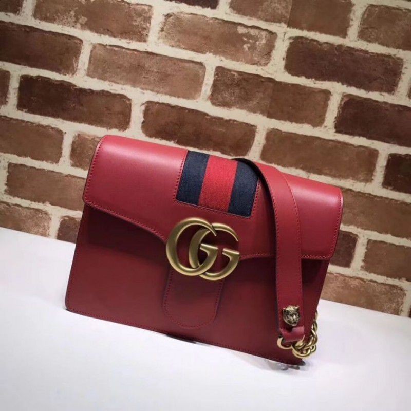 Wholesale Leather Shoulder Bag 476468 Red