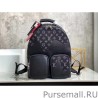 UK Multipocket Backpack In Monogram Denim Leather M45973