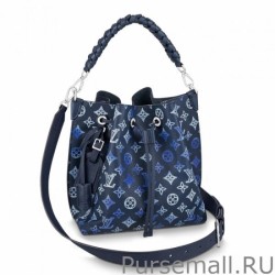 Top Quality Muria Bag In Blue Mahina Leather M59554