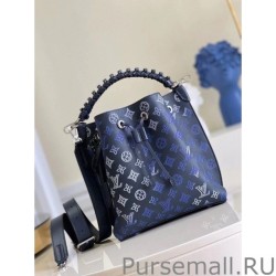 Top Quality Muria Bag In Blue Mahina Leather M59554