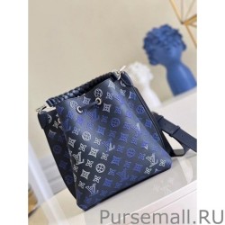 Top Quality Muria Bag In Blue Mahina Leather M59554