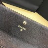 Perfect Boy A80286 Caviar Leather Long Wallet Black