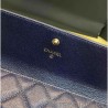 Replica Boy A80286 Caviar Leather Long Wallet Blue