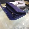 Replica Boy A80286 Caviar Leather Long Wallet Blue