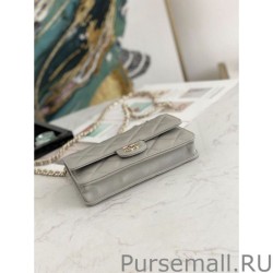 High Flap Chain Wallet A81171 Gray