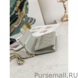 High Flap Chain Wallet A81171 Gray