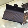 Top Quality Long Wallet Caviar Leather A31506 Black