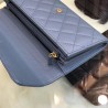 Replica Long Wallet Caviar Leather A31506 Blue