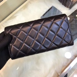 Top Quilted Lambskin Leather Long Wallet A31506
