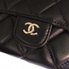 Top Quilted Lambskin Leather Long Wallet A31506