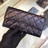 Top Quilted Lambskin Leather Long Wallet A31506