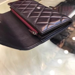 Top Quilted Lambskin Leather Long Wallet A31506