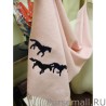 UK Hermes Wide Horses cashmere scarf 32 x 180 Pink