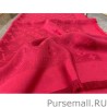 Designer Red Monogram Shawl M72237