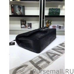 Replica Python Classic Flap Bag A1112 Black