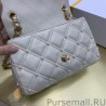 Copy Quilted With Pearl Bag AS1202 White