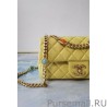 Designer Resin Flap Bag AS2380 Yellow