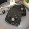 Knockoff Side Pack Bag With Pearls AS0614 Black
