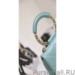 Fashion Small Circular Handle Bag AS1357 Blue